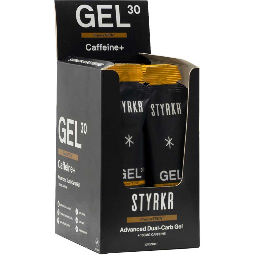 Foto de Styrkr Gel Energético + Cafeína - GEL30 Caffeine Dual-Carb Energy Gel - 12x72g
