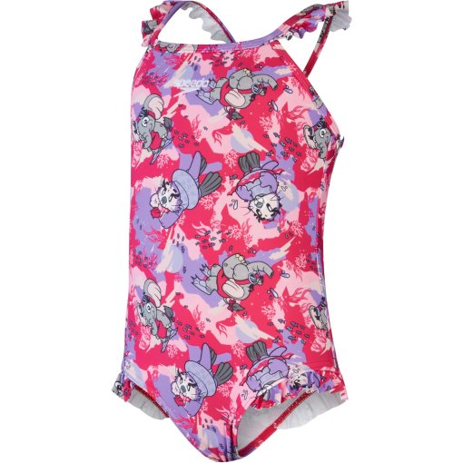 Foto de Speedo Traje de Baño Niña - Learn to Swim Printed Frill Thinstrap - pink/purple