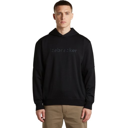 Photo produit de Icebreaker Merino 360 RealFleece™ Elemental Sweats à capuche pour hommes - Black