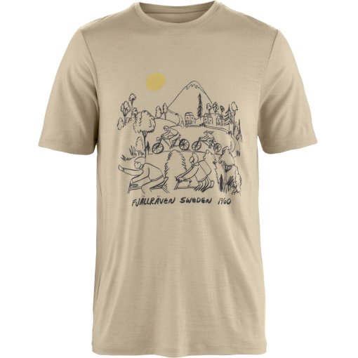 Produktbild von Fjällräven Hoja Lugnt Wool T-Shirt Herren - fossil