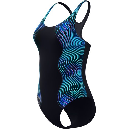 Picture of Speedo Print Medalist Swimsuit Women - anthracite