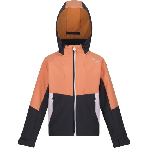 Immagine prodotto da Regatta Giacca Softshell Bambini - Haydenbury - Seal Grey/Apricot Crush/White E6V