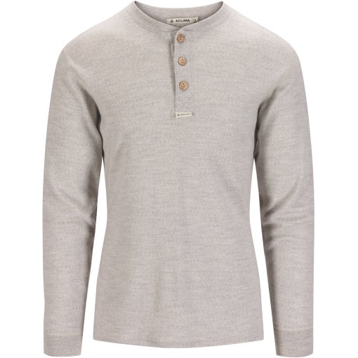 Produktbild von Aclima Warmwool Granddad Langarmshirt Herren - beige melange