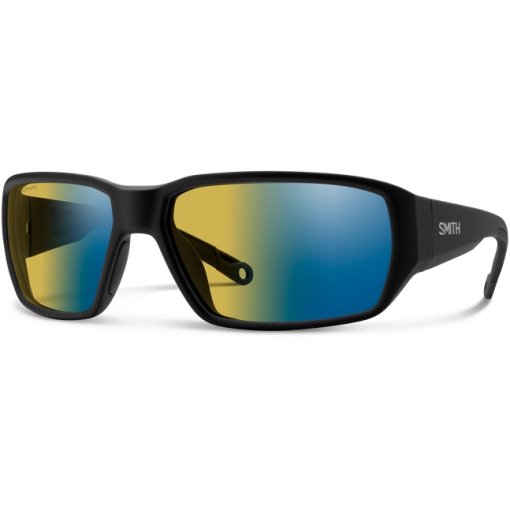 Photo produit de Smith Hookset ChromaPop Glass PolarChromic Lunettes - Matte Black - Yellow Blue Mirror