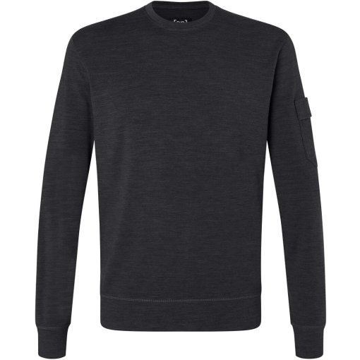 Photo produit de SUPER.NATURAL Alpine Brush Pullover pour hommes - Jet Black