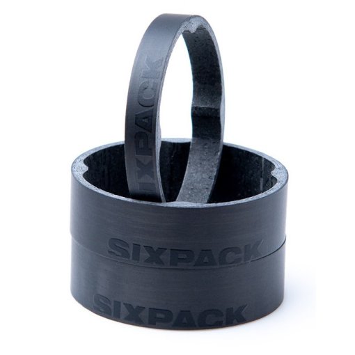 Immagine prodotto da Sixpack Vertic Carbon Spacer Set - 1 1/8 Inch - UD matt - stealth black