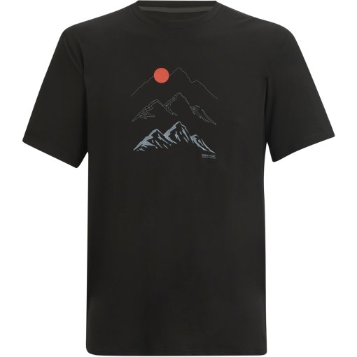 Kuva tuotteesta Regatta Fingal Stretch T-Paita Miehet - Black 800