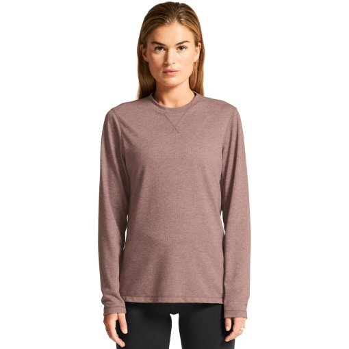 Foto de CRAFT Camiseta Manga Larga Mujer - Thermal Mesh - Rose Brown/Melange