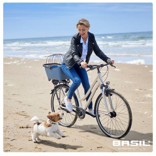 Panier arrière vélo pour Chien - Basil - Buddy MIK - Faded Denim