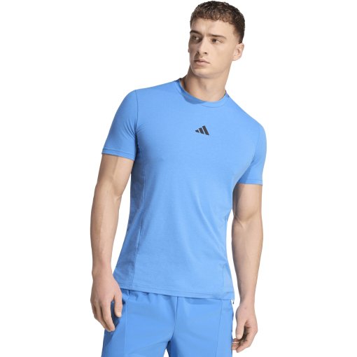 Productfoto van adidas Designed for Training Shirt Heren - ray blue KA7295