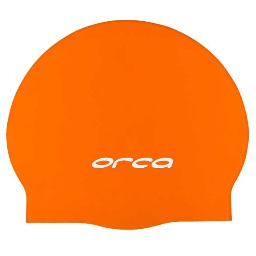 Produktbild von Orca Silikon Schwimmkappe - high vis orange