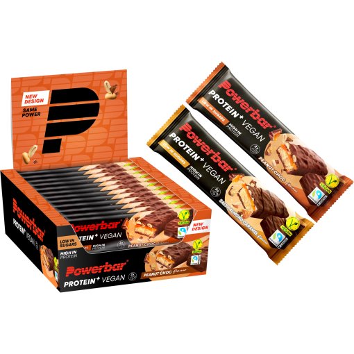 Productfoto van Powerbar Protein+ Vegan Bar - proteïne-reep - 12x42g