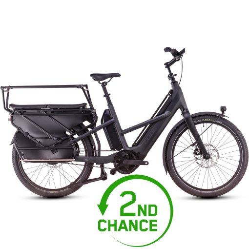 Produktbild von CUBE LONGTAIL HYBRID FAMILY 725 - Elektro Lastenrad - 2025 - grey / reflex - B-Ware