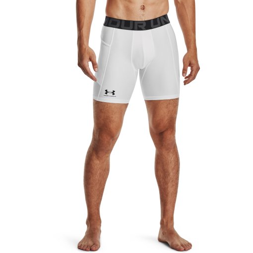 Immagine prodotto da Under Armour Shorts Uomo - HeatGear® Armour Compression - Bianco/Nero