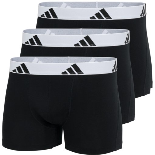 Photo produit de adidas Sports Underwear Boxer Homme - Active Flex Cotton - Pack de 3 - 006 black