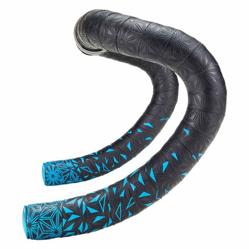 Photo produit de Supacaz Super Sticky Kush Star Fade Bar Tape - Neon Blue