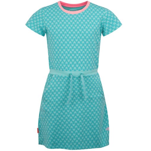 Photo produit de Trollkids Robe Fille - Noresund - Aqua Haze/Harbor Blue/Peony Rose