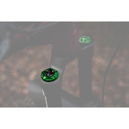 Productfoto van OAK Components HSC-kap voor Fox 34 / 36 / 38 / 40 -verende voorvorken - groen