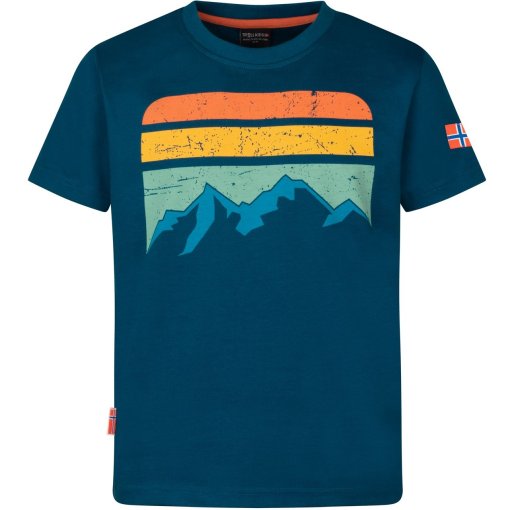 Productfoto van Trollkids Falketind T-shirt voor kinderen - Madeira Blue