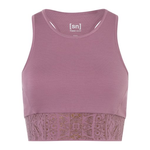 Foto de SUPER.NATURAL Top Deportivo Mujer - Arabesque LF - Orchid/Copper