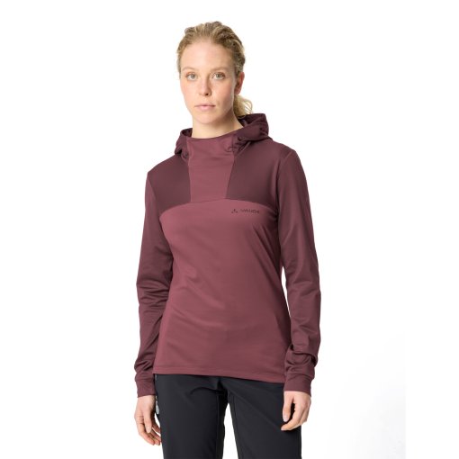 Photo produit de Vaude Sweat à Capuche Femme - Qimsa - ruby dusk