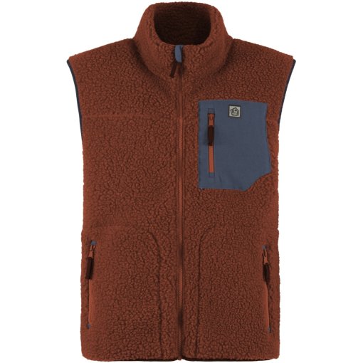 Picture of E9 Hansel Fleece Vest Men - Brick