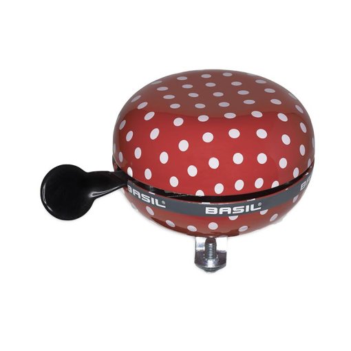 Produktbild von Basil Polkadot Big Bell Fahrradklingel - red/white dots