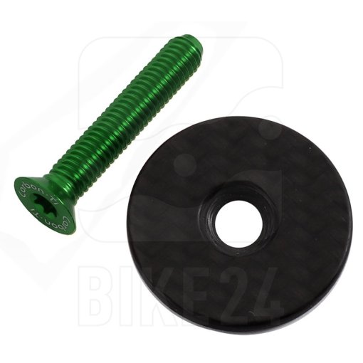 Produktbild von Carbon-Ti X-Cap Ahead Kappe - Carbon | Matt - grün