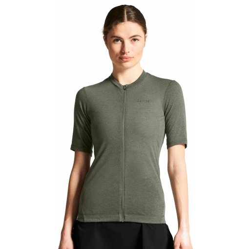 Produktbild von CRAFT Everyday Wool Fahrradrikot für Damen - Leaf Melange