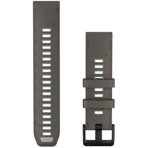 Slika izdelka Garmin QuickFit Pasovi za ure (22 mm) – silikon - Siva kot kamenček/Srebrno siva