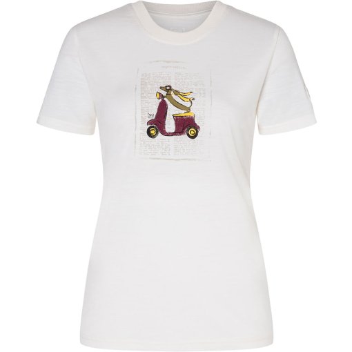Photo produit de SUPER.NATURAL Racing Dachshund Bio J T-shirt pour femmes - Fresh White/Various