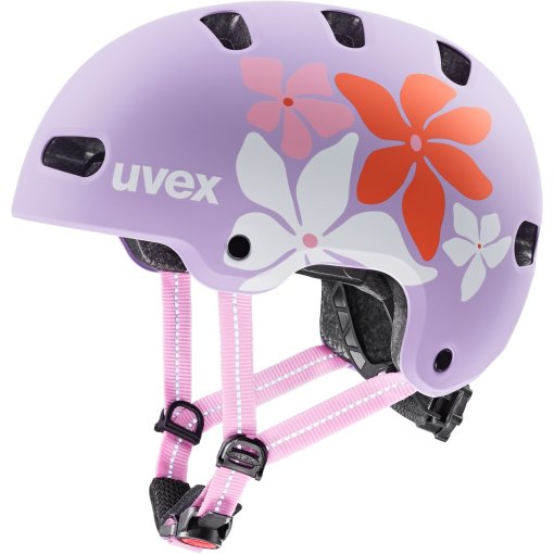 Picture of Uvex kid 4 style Bike Helmet Kids - flower lilac matt