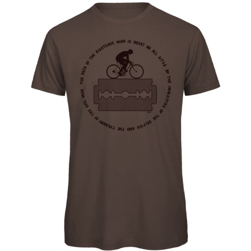 Photo produit de RTTshirts T-Shirt Cycliste Homme - Ézéchiel 25:17 - brown
