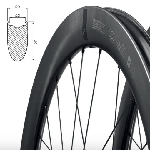 パーツ FULCRUM WIND 400DB 2-way Fulcrum Wind 57 Disc 2-Way Fit C23 AFS wheelset 12mm thru-axle