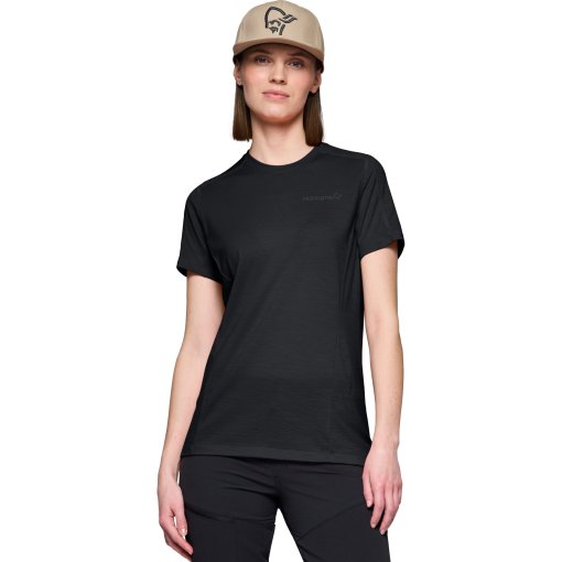 Produktbild von Norrona falketind equaliserUll T-Shirt Damen - Caviar Black
