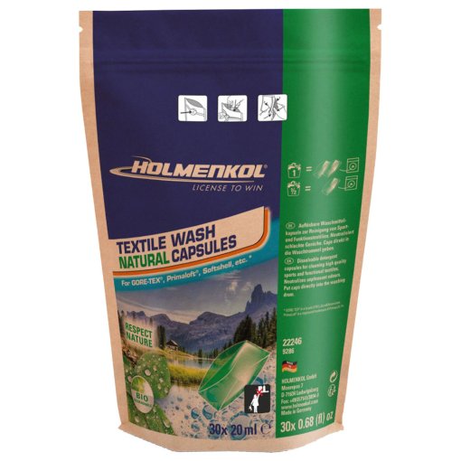Produktbild von Holmenkol Textile Wash Natural Capsules - Textil-Waschkapseln - 30x20ml