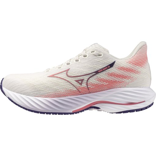 Foto de Mizuno Zapatillas Running Mujer - Wave Rider 28 - MIZUNO Snow White/Camellia Rose/Vintage Indigo