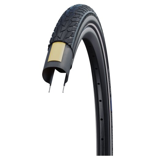 Schwalbe Road Cruiser HS484 – Pneumatico Bici 28x1,25 (32-622) Parete Bianca, Verde
