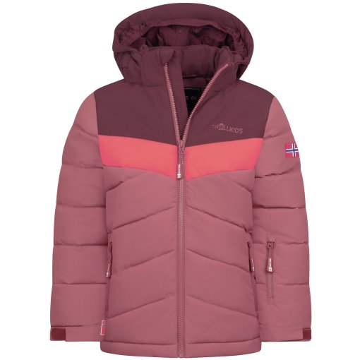 Picture of Trollkids Gryllefjord Jacket Girls - Frozen Berry/Deep Ruby
