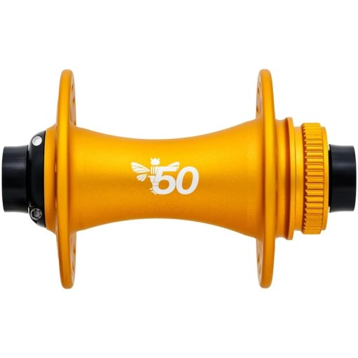 Productfoto van Chris King Voorwielnaaf - Centerlock | 15x110mm Boost - matte gold 50th