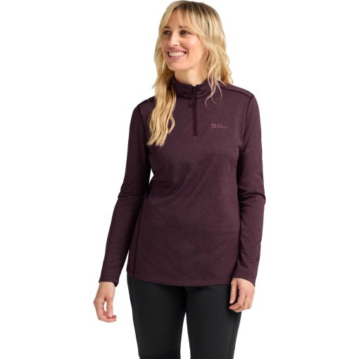 Foto de Jack Wolfskin Camiseta de Manga Larga Mujer - Sky Thermal Half Zip - amaranth
