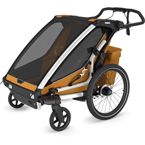 Foto de Thule Remolque de Bicicleta para 2 Niños - Chariot Sport 2 Double - natural gold