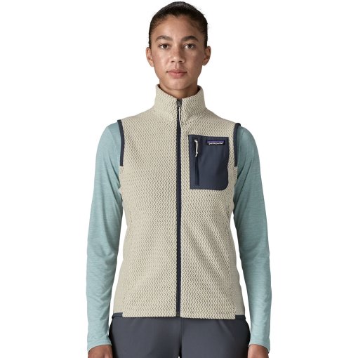 Produktbild von Patagonia R1 Air Fleeceweste Damen - Wool White