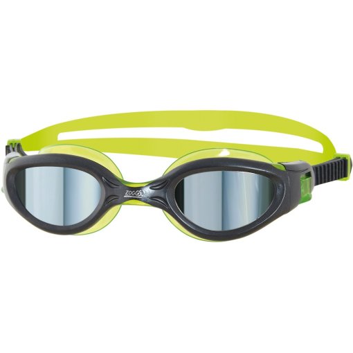 Produktbild von Zoggs Phantom Elite Mirror Junior Schwimmbrille - Gun Metal/Green/Mirror