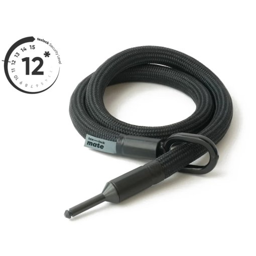 Produktbild von tex–lock mate Einsteckseil für Rahmenschloss - 160cm - onyx black