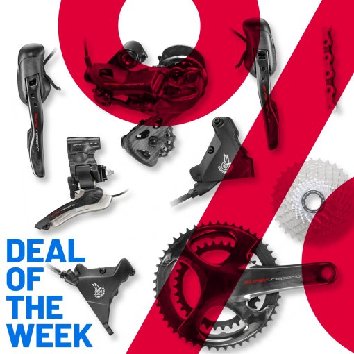 Super Record EPS Schakelgroep - Stages L Powermeter | 2x12-Voudig | Hydraulische Schijfrem - Flat Mount