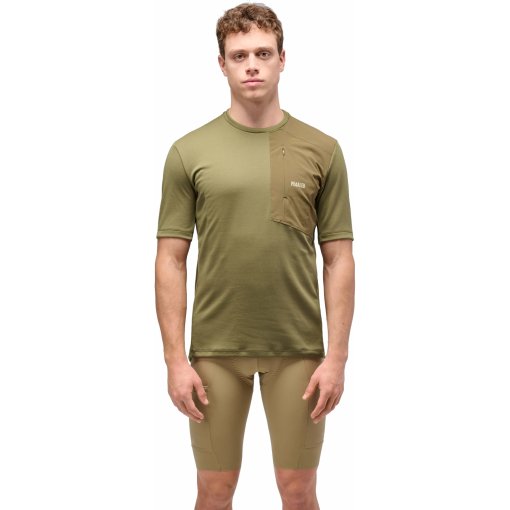 Picture of PEdALED Odyssey Merino Tee Men - Military Green