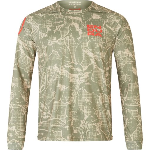 Immagine prodotto da Endura Camicia a Maniche Lunghe Uomo- Grid Floral Ltd Printed - tweed green