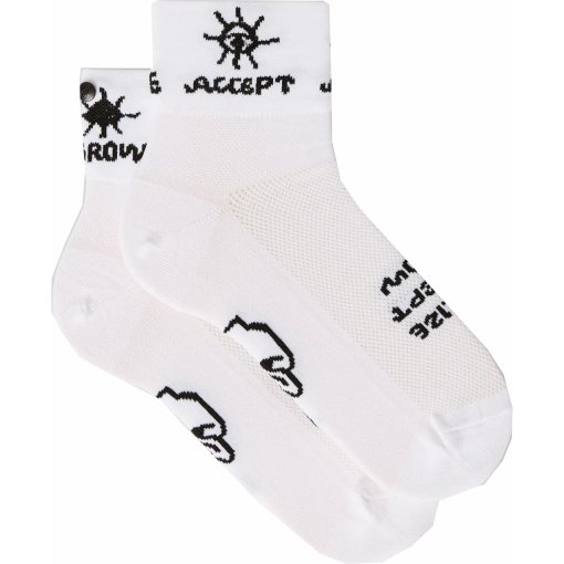 Produktbild von FINGERSCROSSED Setting Off Classic Mid High Fahrradsocken - Weiß