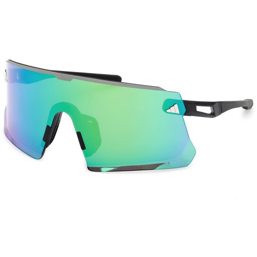 Photo produit de adidas Dunamis Pro S SP0114 Lunettes - Matte Black / Green Mirror